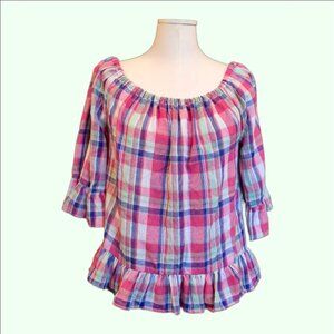 Women's Jane and Delaney off the shoulder bohemian top size medium